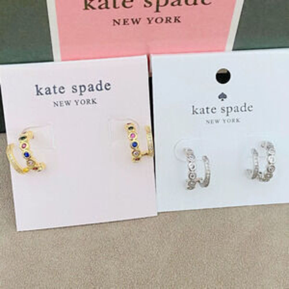 kate spade Trendy Retro Gold Silver Earrings